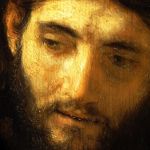 Rembrandt: "Volto di Cristo". Cambridge 1648-1652.