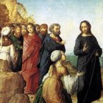 Juan de Fiandes: "Gesù e la donna Cananea". 1500 c. Madrid.